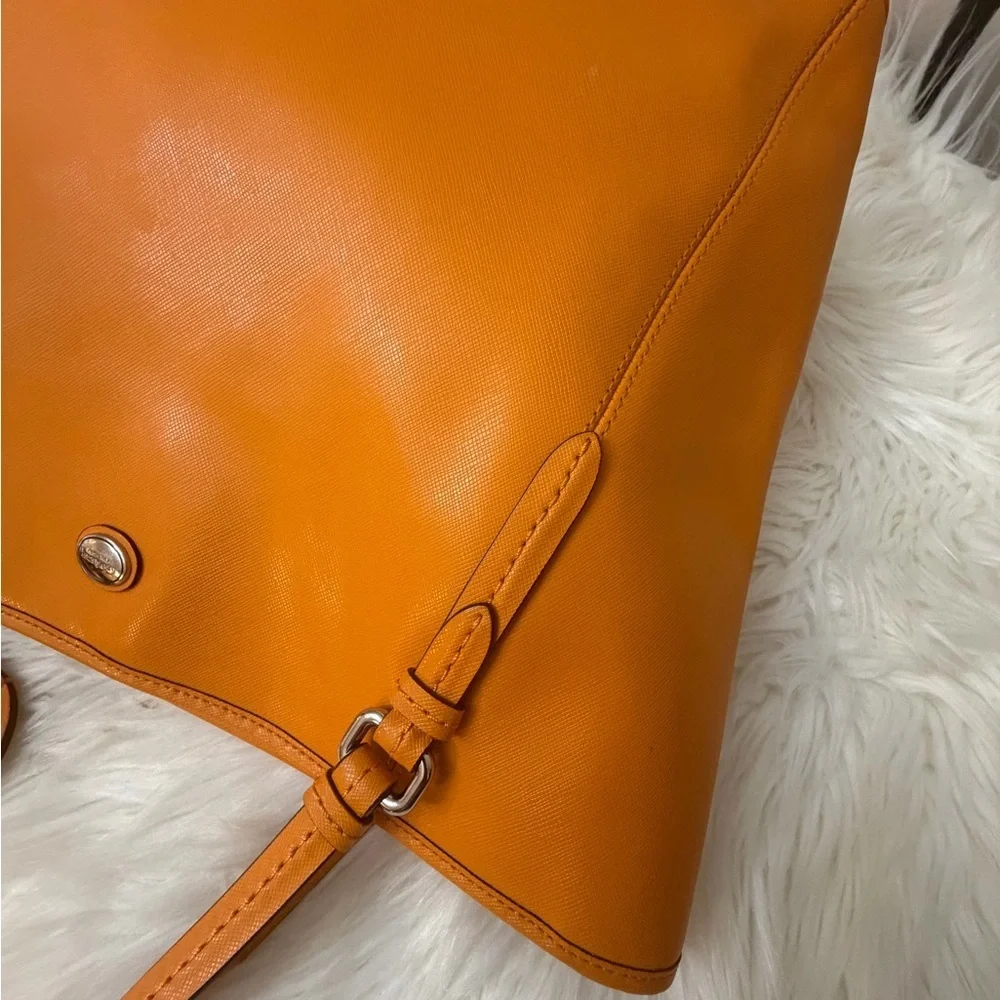 Coach Vibrant Orange Tote Bag#F27349